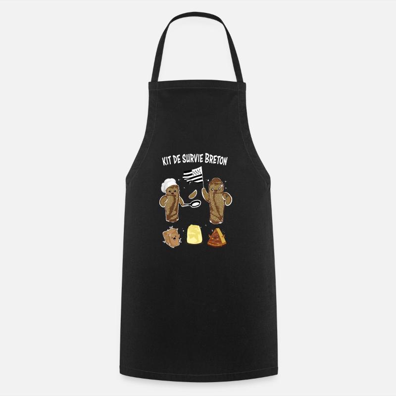 kit de survie breton - Tablier de cuisine - noir