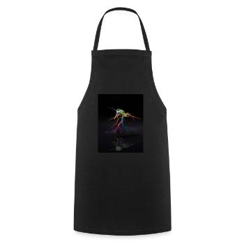 Tropfen fotografie - Kochschürze - Schwarz - Vorne - AI Model Male 185 dark (185cm)
