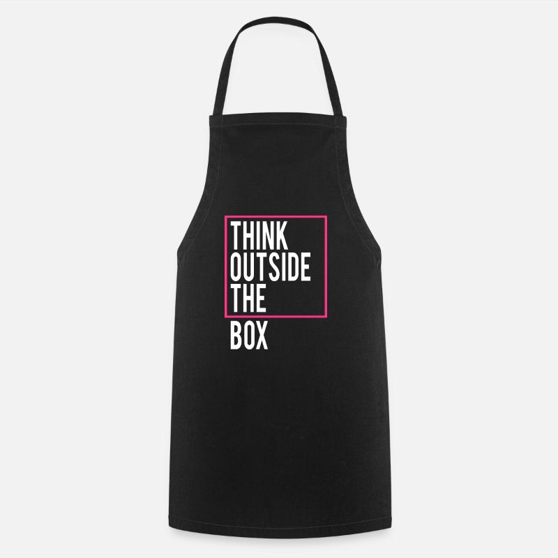 Think outside the Box - Kochschürze - Schwarz
