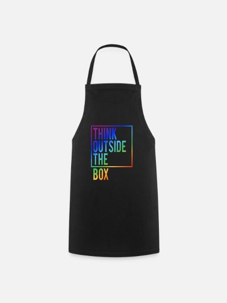 Think outside the Box - Kochschürze - Schwarz