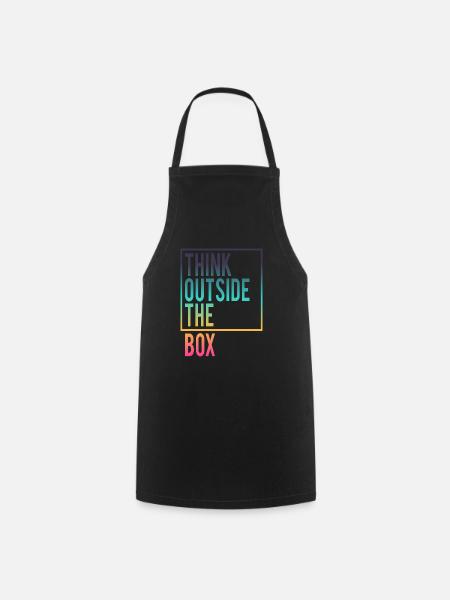 Think outside the Box - Kochschürze - Schwarz