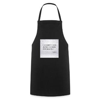 Citation rêve - Tablier de cuisine - noir - Devant - AI Model Male 185 dark (185cm)