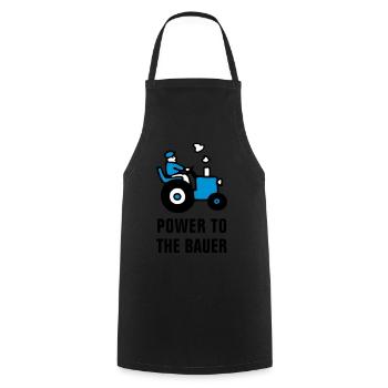 power_to_the_bauer_072011_b_3c - Cooking Apron - black - Front - AI Model Male 185 dark (185cm)