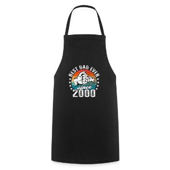 Best dad in the world since 2000 Father's Day - Cooking Apron - black - Front - AI Model Male 185 dark (185cm)