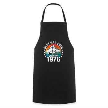 Best dad in the world since 1976 Father's Day - Cooking Apron - black - Front - AI Model Male 185 dark (185cm)