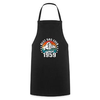 Best dad in the world since 1959 Father's Day - Cooking Apron - black - Front - AI Model Male 185 dark (185cm)