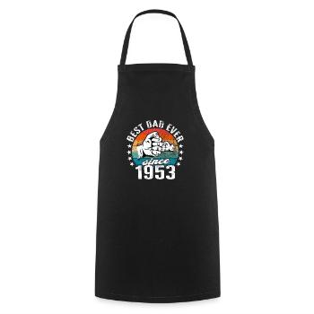 Best dad in the world since 1953 Father's Day - Cooking Apron - black - Front - AI Model Male 185 dark (185cm)