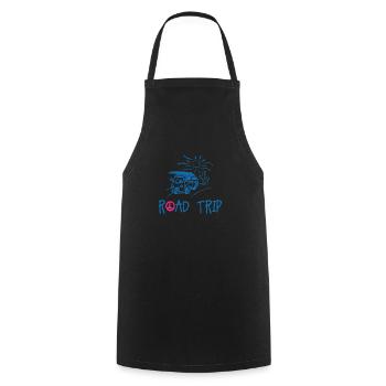 Van on the road - Tablier de cuisine - noir - Devant - AI Model Male 185 dark (185cm)