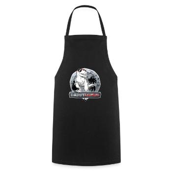 Daddysaurus Dinosaur Dad Funny - Cooking Apron - black - Front - AI Model Male 185 dark (185cm)
