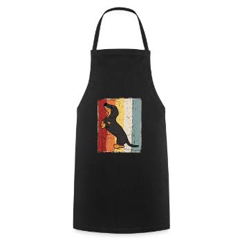 Dachshund retro dachshund dachshund shorthaired dachshund - Cooking Apron - black - Front - AI Model Male 185 dark (185cm)