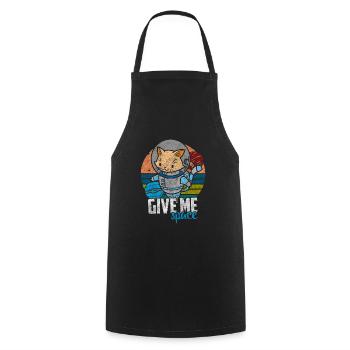 Cats Cat Mom - Cooking Apron - black - Front - AI Model Male 185 dark (185cm)