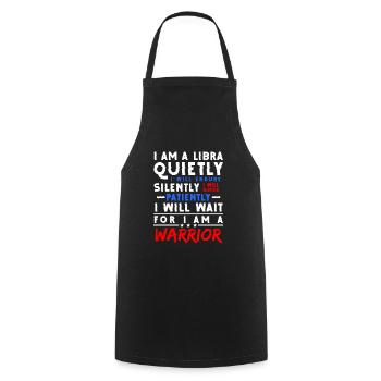 Libra Horoscope Date of Birth Star - Cooking Apron - black - Front - AI Model Male 185 dark (185cm)