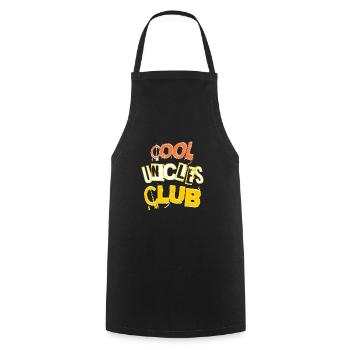 Cool Uncles Club Soon To Be Uncle Funny Saying - Cooking Apron - black - Front - AI Model Male 185 dark (185cm)