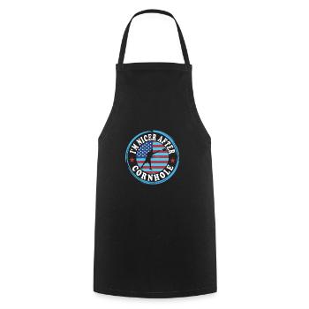 Cornhole - Tablier de cuisine - noir - Devant - AI Model Male 185 dark (185cm)