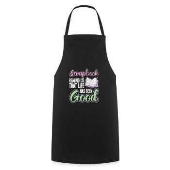 Faire de l’artisanat - Tablier de cuisine - noir - Devant - AI Model Male 185 dark (185cm)