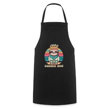 Judo - Tablier de cuisine - noir - Devant - AI Model Male 185 dark (185cm)