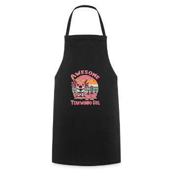Teakwondo - Cooking Apron - black - Front - AI Model Male 185 dark (185cm)