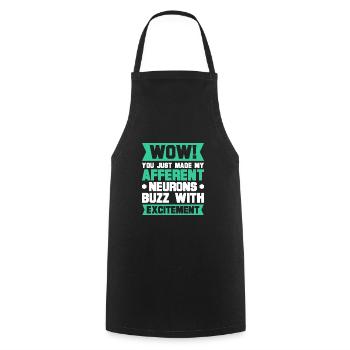 Psychologist - Cooking Apron - black - Front - AI Model Male 185 dark (185cm)