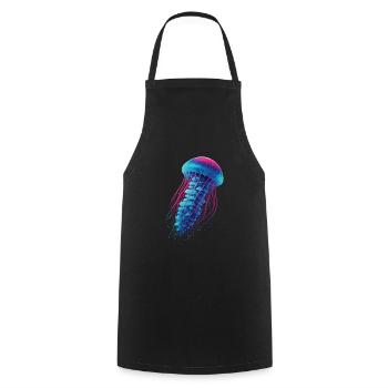Méduse - Tablier de cuisine - noir - Devant - AI Model Male 185 dark (185cm)