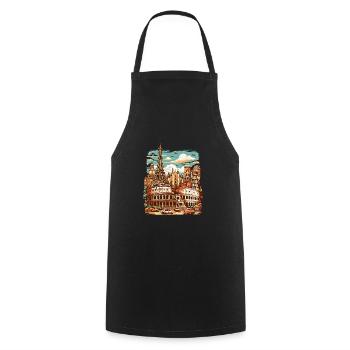 Holiday - Cooking Apron - black - Front - AI Model Male 185 dark (185cm)