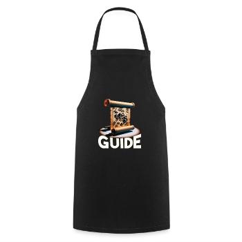 Medieval Market - Cooking Apron - black - Front - AI Model Male 185 dark (185cm)