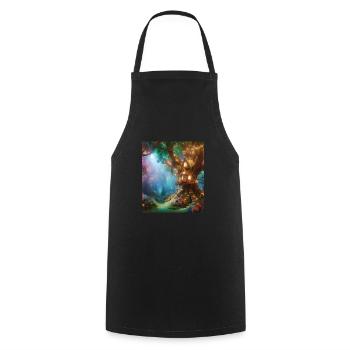 Fairy tale - Cooking Apron - black - Front - AI Model Male 185 dark (185cm)