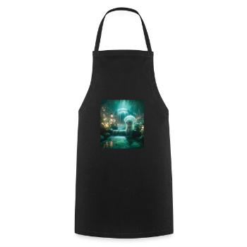 Fairy tale - Cooking Apron - black - Front - AI Model Male 185 dark (185cm)
