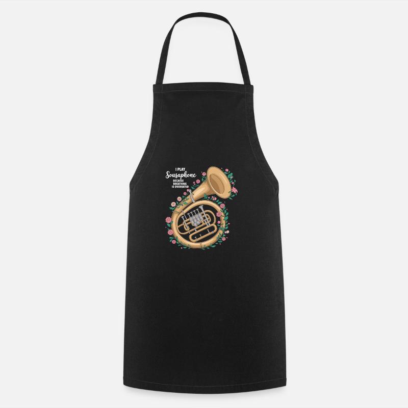 Sousaphone - Tablier de cuisine - noir