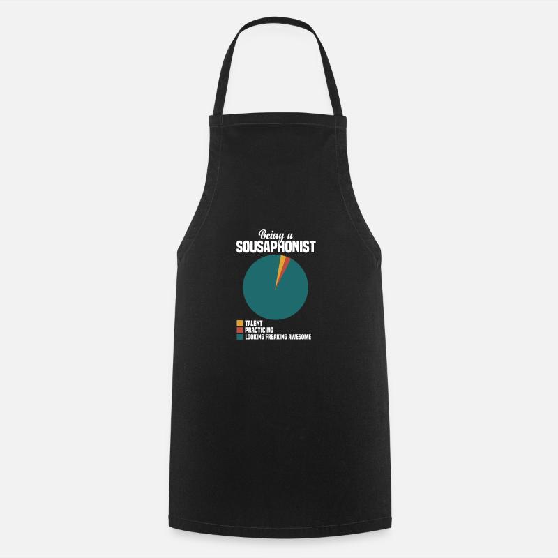 Sousaphone - Tablier de cuisine - noir