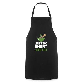 Matcha - Cooking Apron - black - Front - AI Model Male 185 dark (185cm)