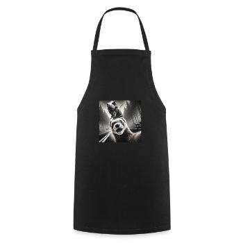 Ferret - Cooking Apron - black - Front - AI Model Male 185 dark (185cm)