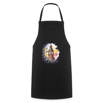 Holiday - Cooking Apron - black - Front - AI Model Male 185 dark (185cm)