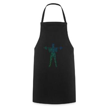 Women's Weightlifting Cardio Men's Endurance Training - Cooking Apron - black - Front - AI Model Male 185 dark (185cm)