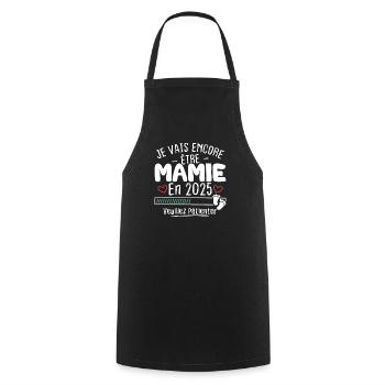 Je Vais Encore être Mamie En 2025 - Tablier de cuisine - noir - Devant - AI Model Male 185 dark (185cm)