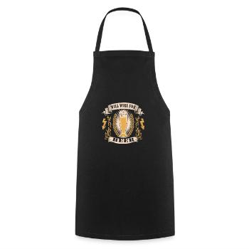 electrician - Cooking Apron - black - Front - AI Model Male 185 dark (185cm)