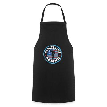 Culturisme - Tablier de cuisine - noir - Devant - AI Model Male 185 dark (185cm)