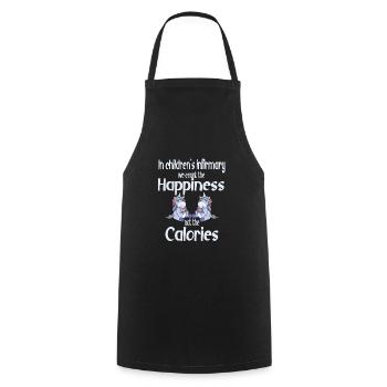 Children's nurse - Cooking Apron - black - Front - AI Model Male 185 dark (185cm)