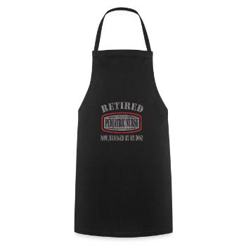Children's nurse - Cooking Apron - black - Front - AI Model Male 185 dark (185cm)