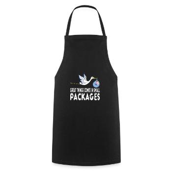 Children's nurse - Cooking Apron - black - Front - AI Model Male 185 dark (185cm)