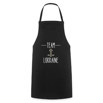 team lorraine - Tablier de cuisine - noir - Devant - AI Model Male 185 dark (185cm)