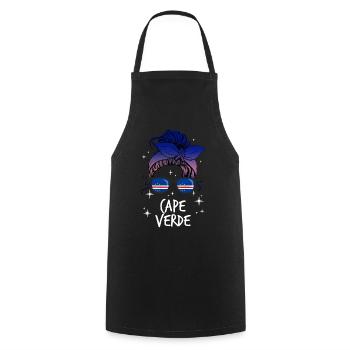 Cape Verde - Cooking Apron - black - Front - AI Model Male 185 dark (185cm)