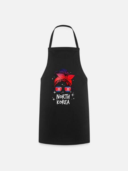 Corée du Nord - Tablier de cuisine - noir