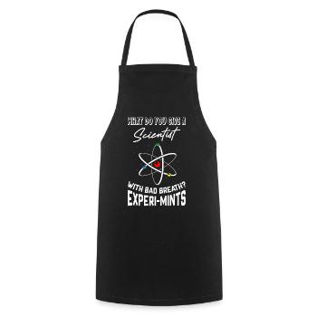 Blagues drôles de papa scientifique - Tablier de cuisine - noir - Devant - AI Model Male 185 dark (185cm)