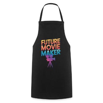 Filmmaker Film Director Cinematographer Film - Cooking Apron - black - Front - AI Model Male 185 dark (185cm)