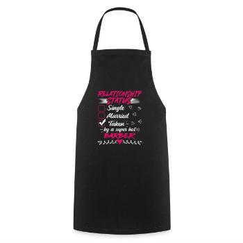 Drôle son et son idée de cadeau Barber Relation - Tablier de cuisine - noir - Devant - AI Model Male 185 dark (185cm)
