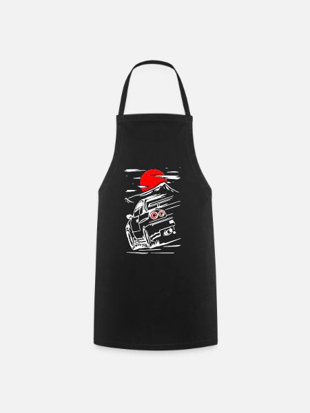 Skyline GTR R34 Illustration Turbo Boost Tuning - Kochschürze - Schwarz