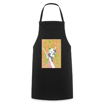Just relax - Cooking Apron - black - Front - AI Model Male 185 dark (185cm)
