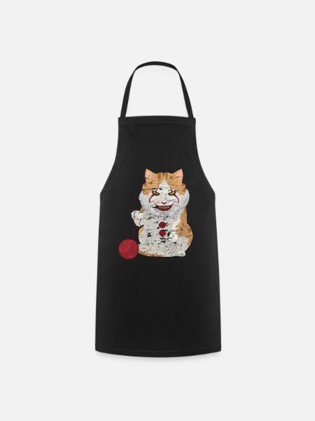 Halloween Horror Katze - Kochschürze - Schwarz