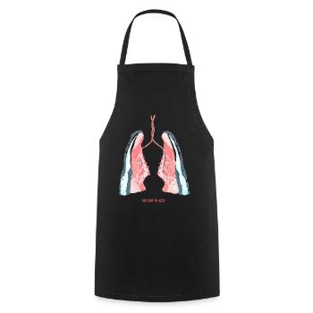 running lover - Cooking Apron - black - Front - AI Model Male 185 dark (185cm)