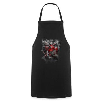 Résumé de fond / russe - Tablier de cuisine - noir - Devant - AI Model Male 185 dark (185cm)